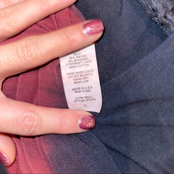 Vintage Havana ombré long bell sleeve fringe open back - Picture 4 of 4